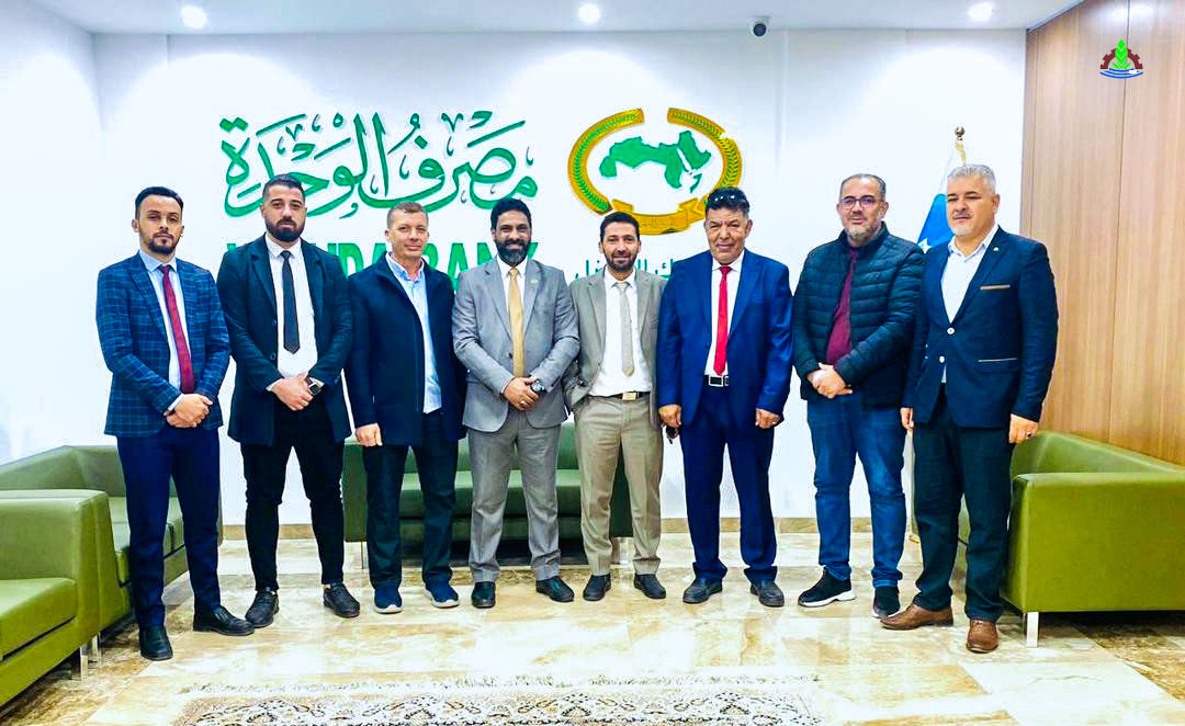 إجتماع لجنة إدارة غرفة التجارة والصناعة والزراعة مصراته  مع مصرف الوحدة – فرع الوسطى