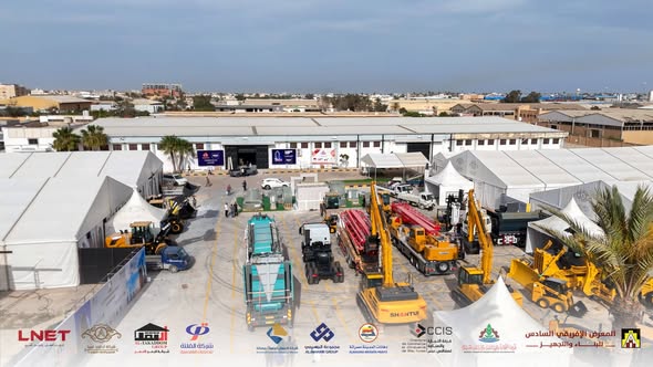 التجهيزات الأولية لإنطلاق فاعليات المعرض الافريقي السادس للبناء والتجهيز2026